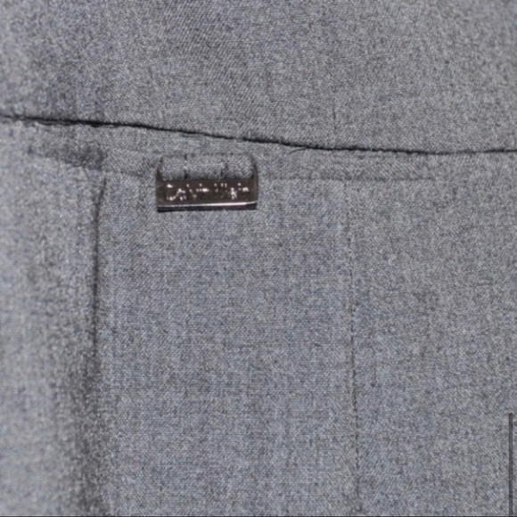 Calvin Klein Suit Skirt, Charcoal Grey - Sz. L - Picture 5 of 5